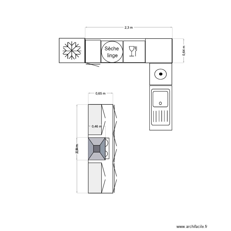 CUISINE. Plan de 0 pièce et 0 m2