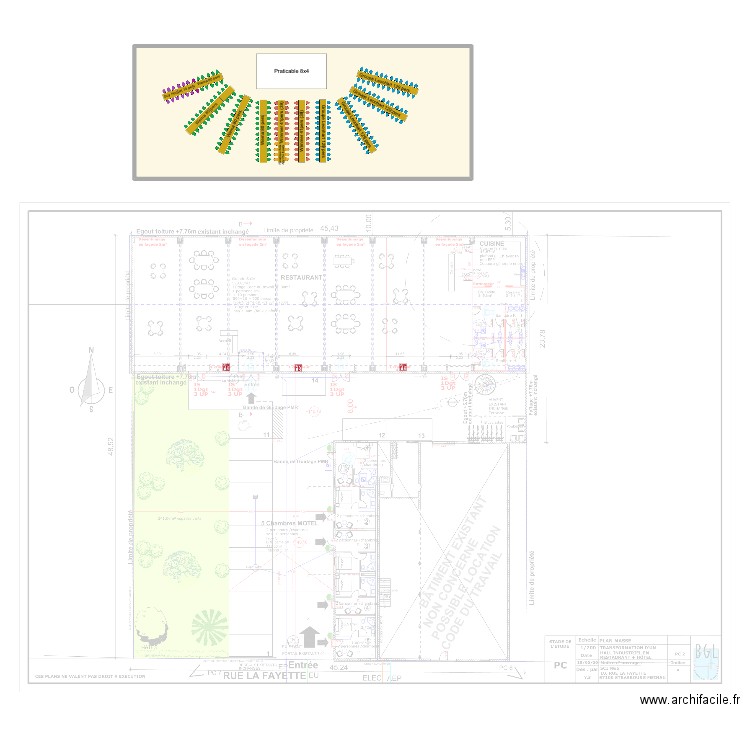 Plan 6 décembre salle des lilas maj. Plan de 1 pièce et 576 m2