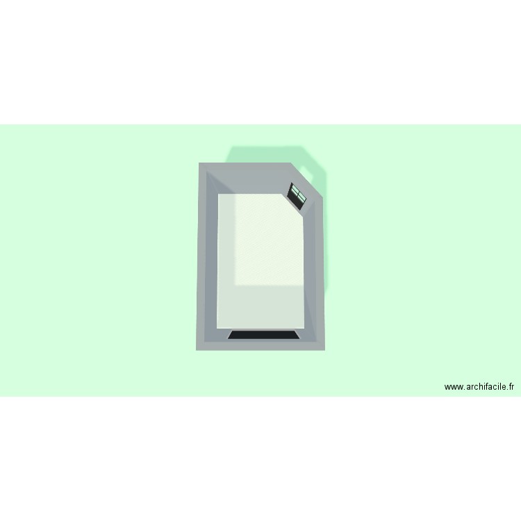 Garage. Plan de 1 pièce et 17 m2