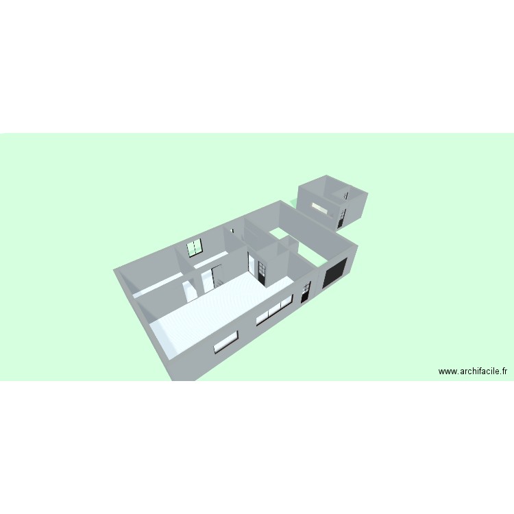 20m2. Plan de 7 pièces et 89 m2