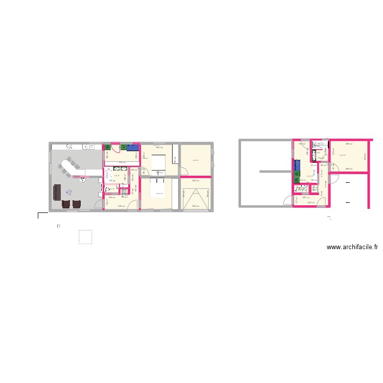 bene modifie 2. Plan de 12 pièces et 119 m2