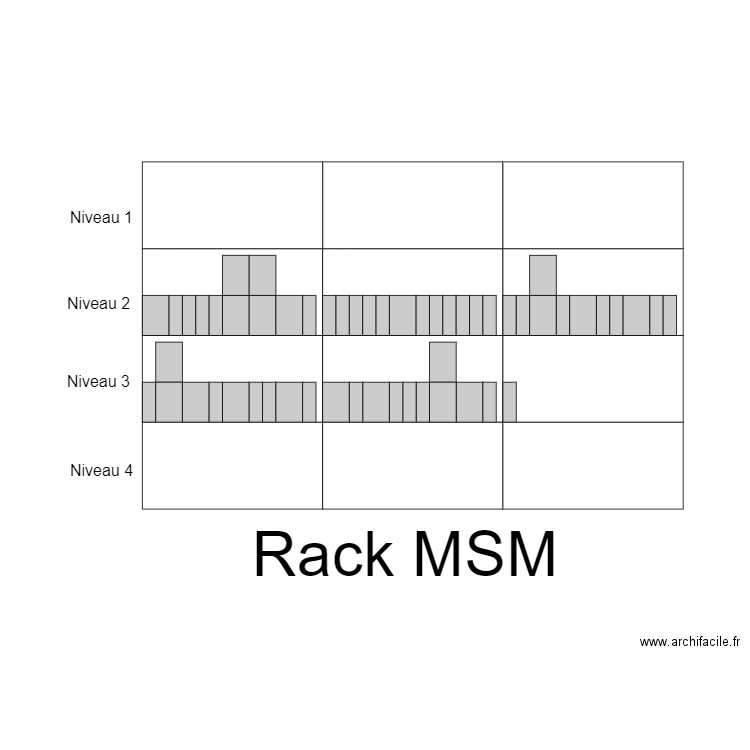 Rack Dynamique MSM V2. Plan de 0 pièce et 0 m2