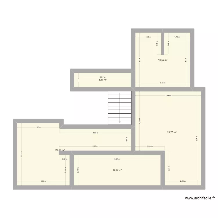 1er Scry. Plan de 5 et 74 m² 1er Scry. Plan de 5 et 74 m²