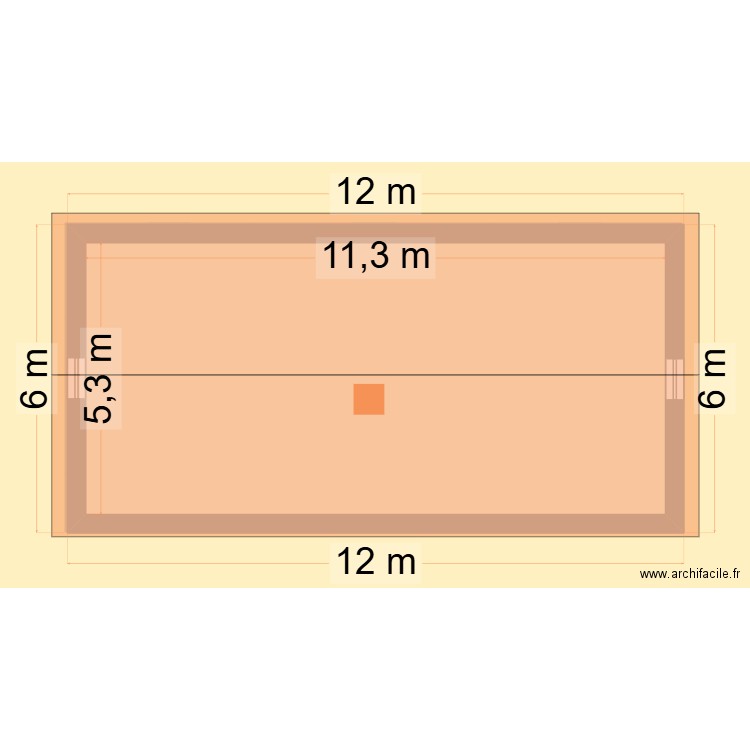 Marat. Plan de 6 pièces et 107 m2