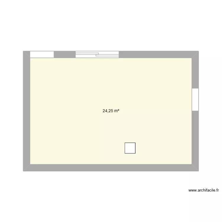 Cuisine &agrave; dessiner. Plan de 1  et 24 m²