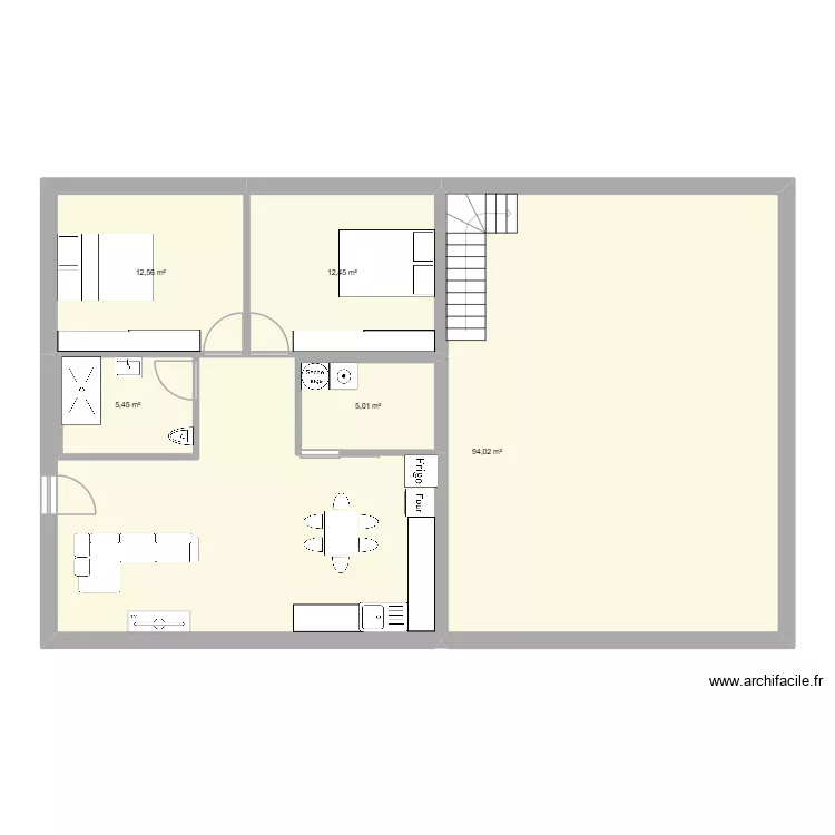 Rez de chaussée ivo cristiana. Plan de 5 et 129 m² Rez de chaussée ivo cristiana. Plan de 5 et 129 m²