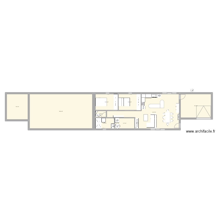 Maisons jumelées. Plan de 9 pièces et 174 m2