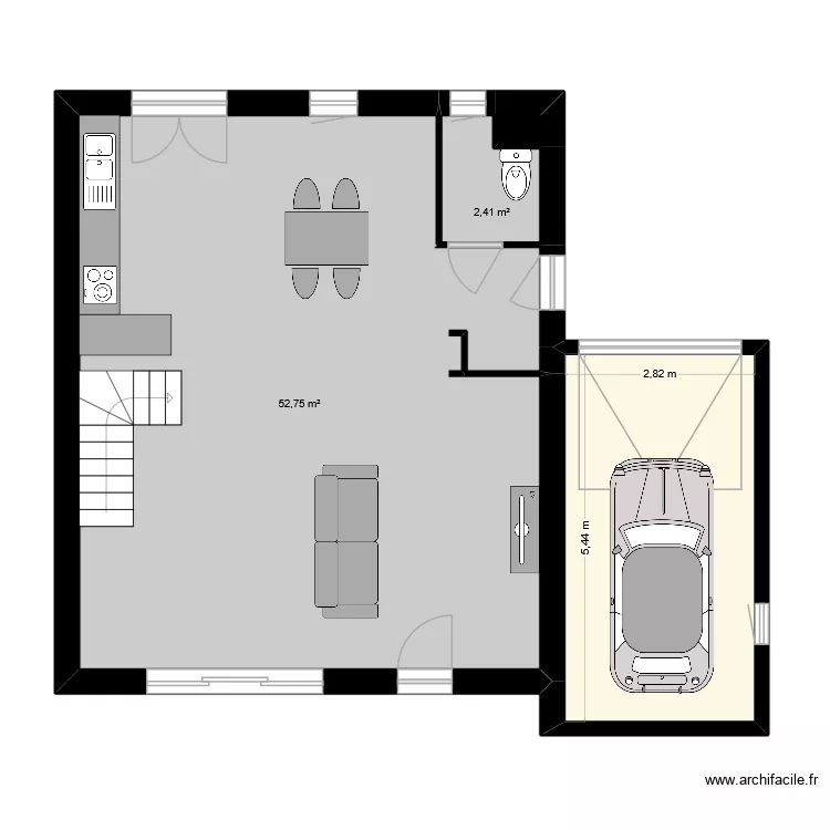 EL BARIAKI VILLA 1 avec grand sejour. Plan de 11 et 124 m² EL BARIAKI VILLA 1 avec grand sejour. Plan de 11 et 124 m²