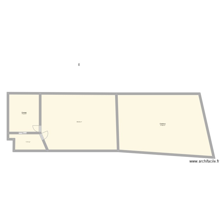 DPC2. Plan de 4 pièces et 165 m2