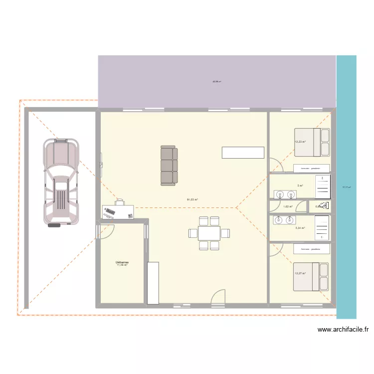 plan 4. Plan de 8 Pièces et 140 m²