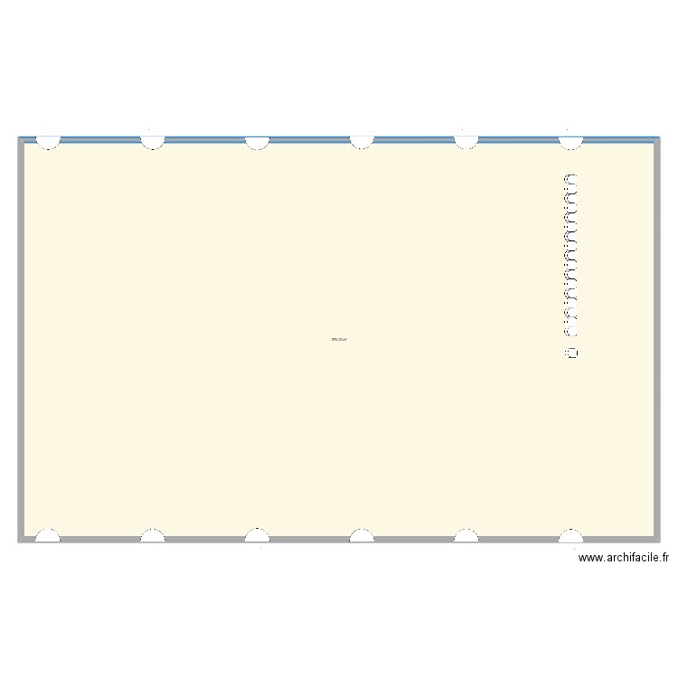 ECFS. Plan de 1 pièce et 570 m2
