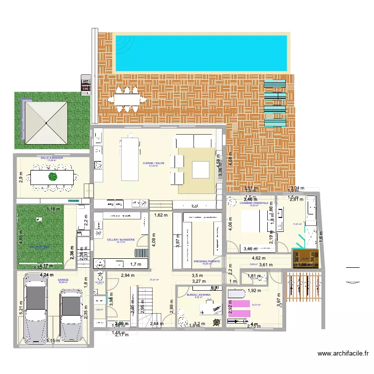 MAISON IA RDC 5.12. Plan de 16 et 237 m² MAISON IA RDC 5.12. Plan de 16 et 237 m²
