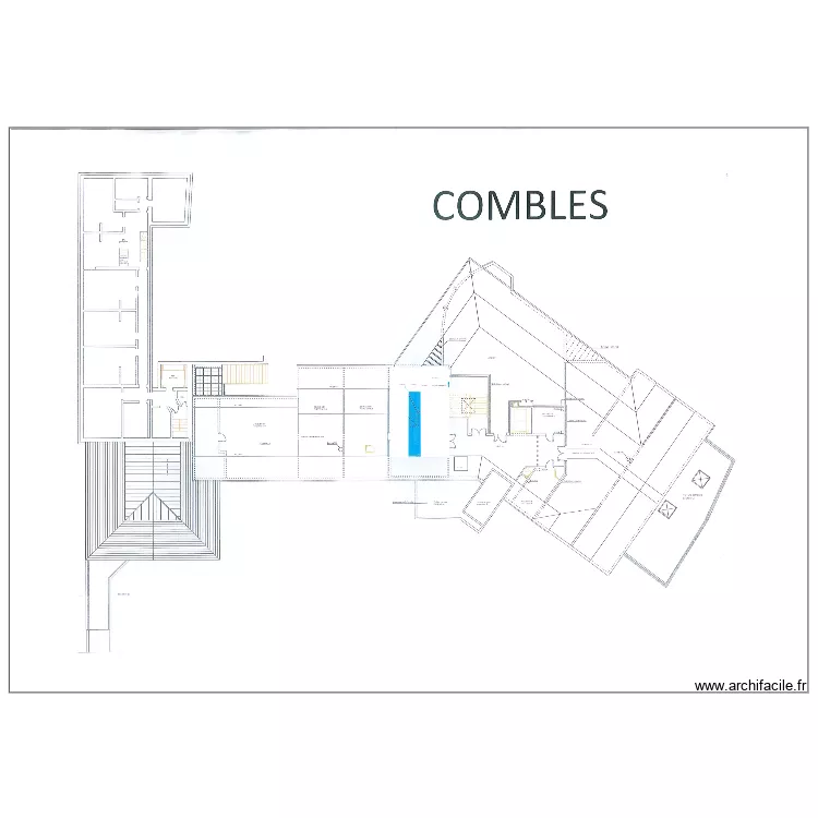 Plan combles Bx. Plan de 