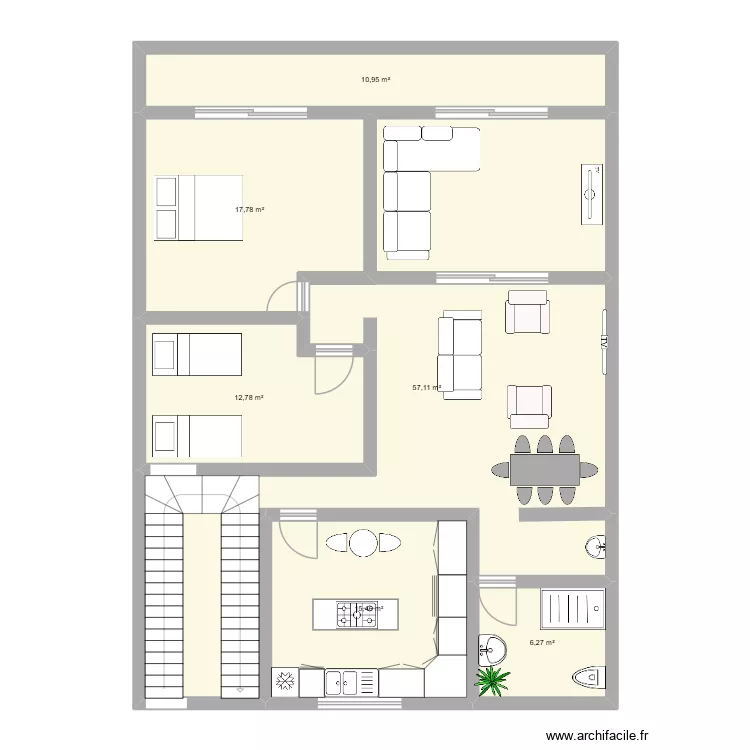 plan 1. Plan de 0 pièce et 0 m2