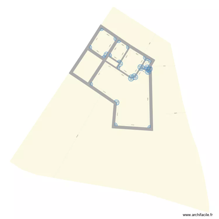 Plan k&eacute;vin version 2. Plan de 5  et 93 m²