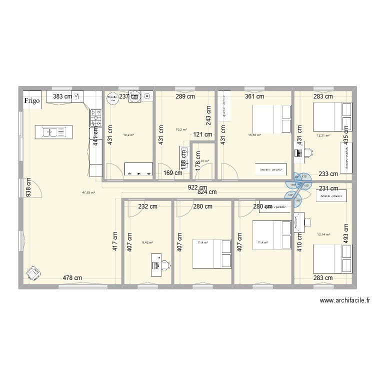 maison. Plan de 0 pièce et 0 m2