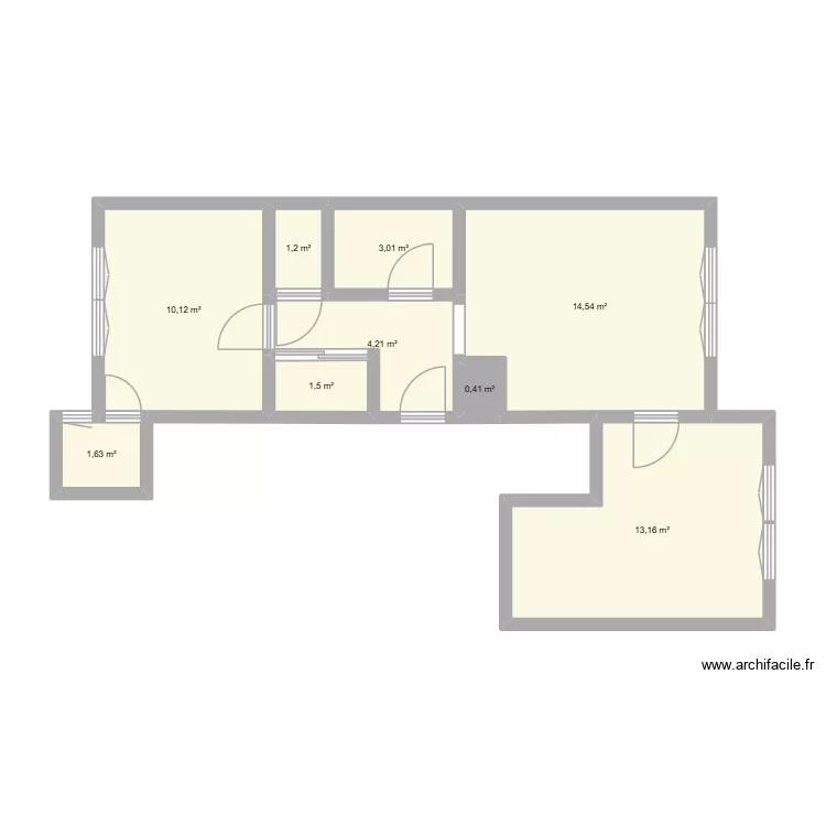 CRESPIN - CANTELEU. Plan de 9 Pièces et 50 m²