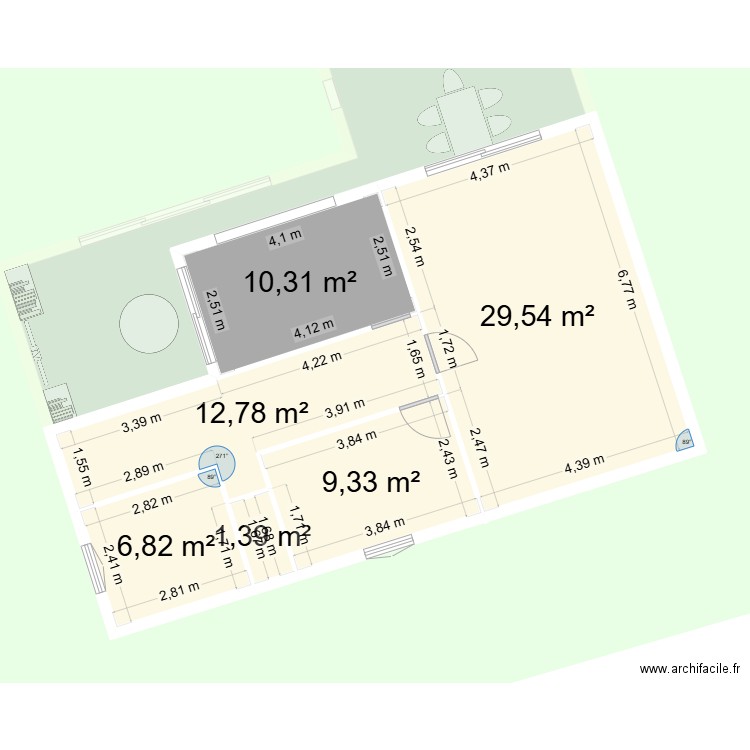 maison. Plan de 10 pièces et 170 m2