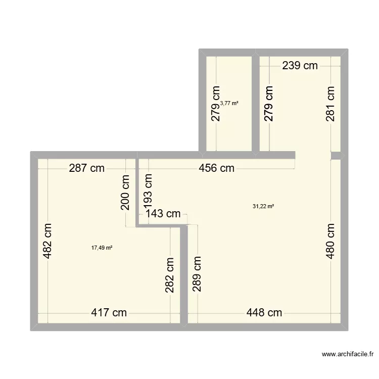t3gribo. Plan de 3 et 52 m² t3gribo. Plan de 3 et 52 m²