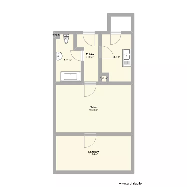 app 2. Plan de 7 et 43 m² app 2. Plan de 7 et 43 m²