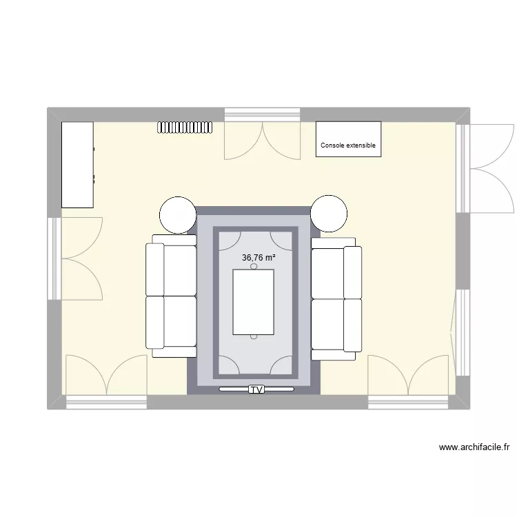 Family room. Plan de 