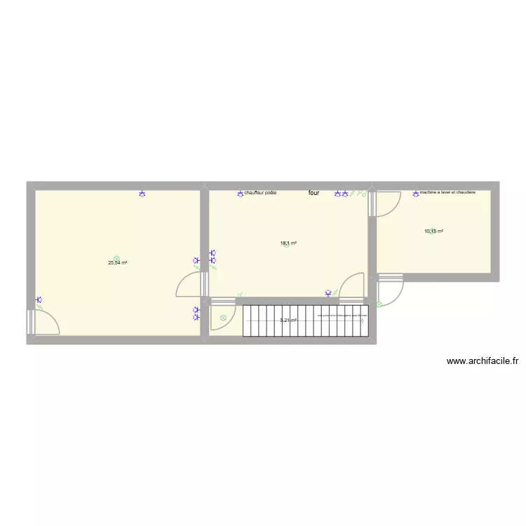 Sefa. Plan de 4 Pièces et 59 m²