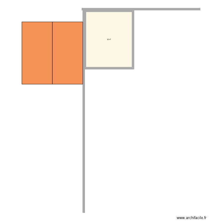 vue dessus. Plan de 0 pièce et 0 m2