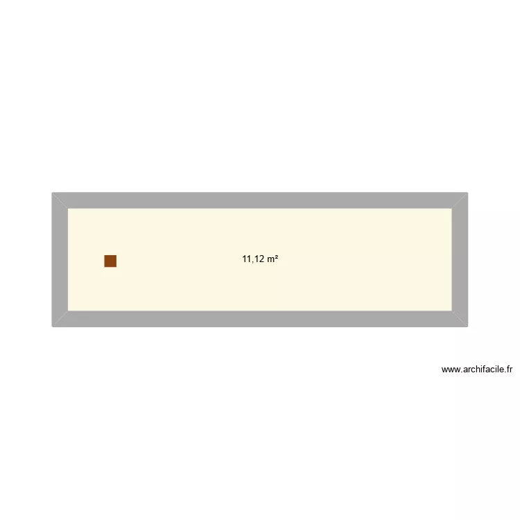 vue des pistes. Plan de 1 et 11 m² vue des pistes. Plan de 1 et 11 m²