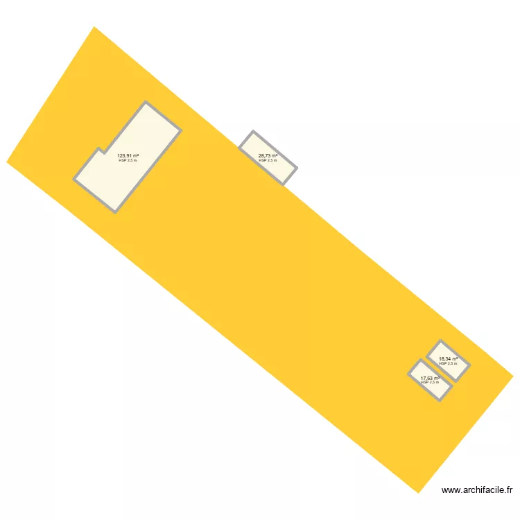 POUZAY. Plan de 