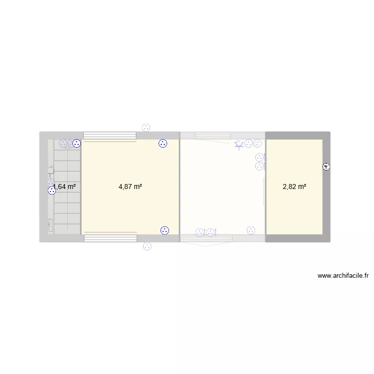 maison en bois. Plan de 