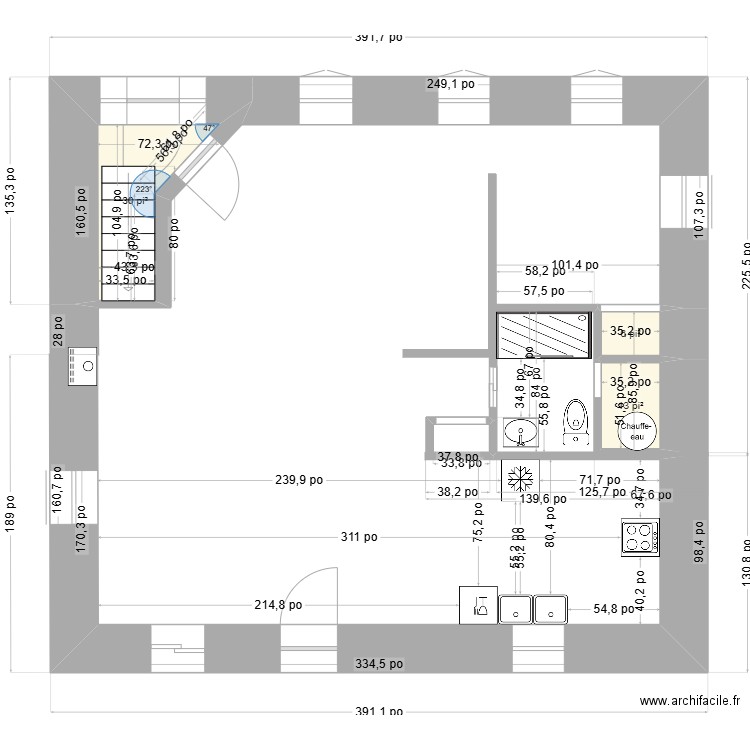 6 Saint-Edmond APRÈS. Plan de 0 pièce et 0 m2