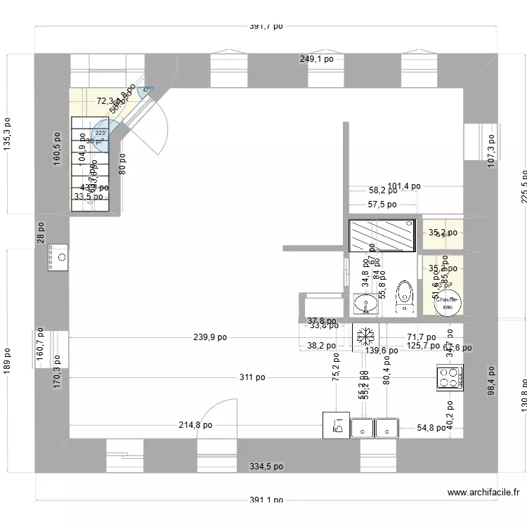 6 Saint-Edmond APR&Egrave;S. Plan de 