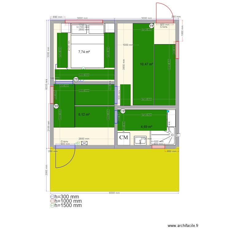 Ростов на дону 36 ТП. Plan de 0 pièce et 0 m2