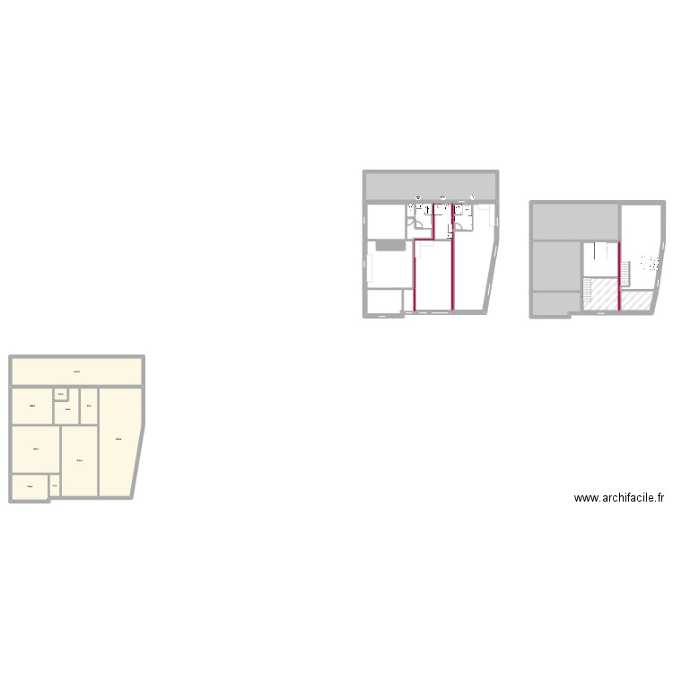 Molinié. Plan de 47 pièces et 588 m2