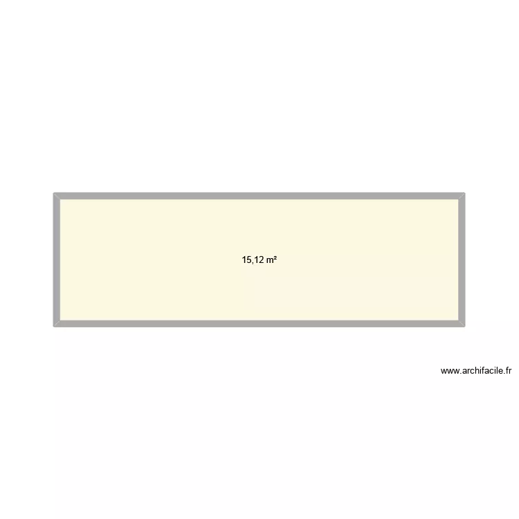 plafond. Plan de 1  et 15 m²