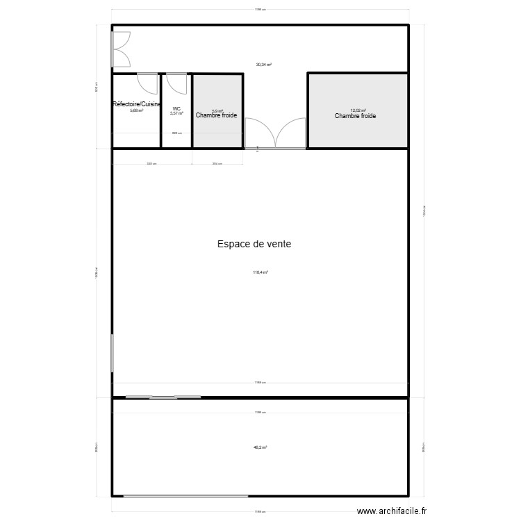 Lambert. Plan de 7 pièces et 222 m2