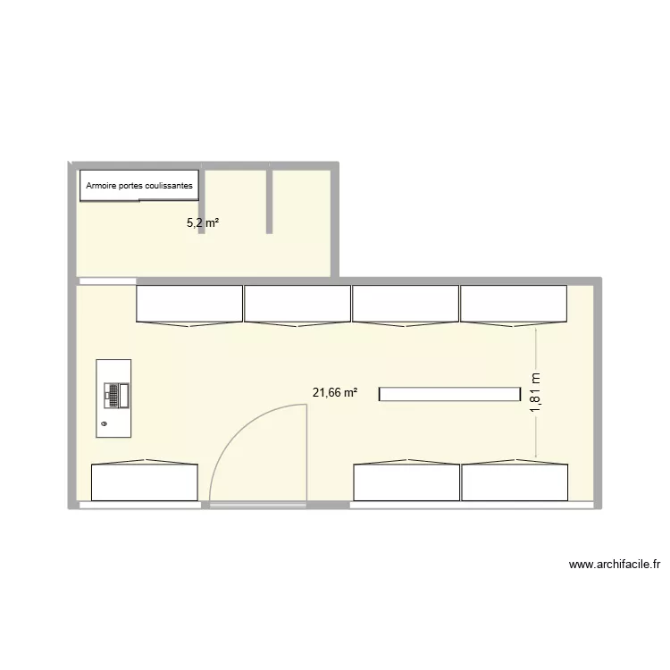 love martinique. Plan de 2 Pièces et 27 m²