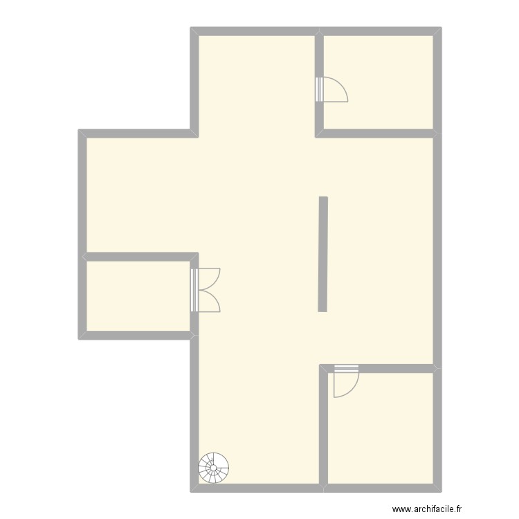 mec eglise. Plan de 4 pièces et 128 m2