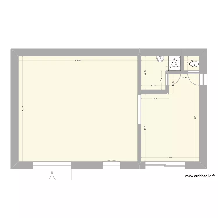 Longecourt1. Plan de 4 Pièces et 86 m² Longecourt1. Plan de 4 Pièces et 86 m²