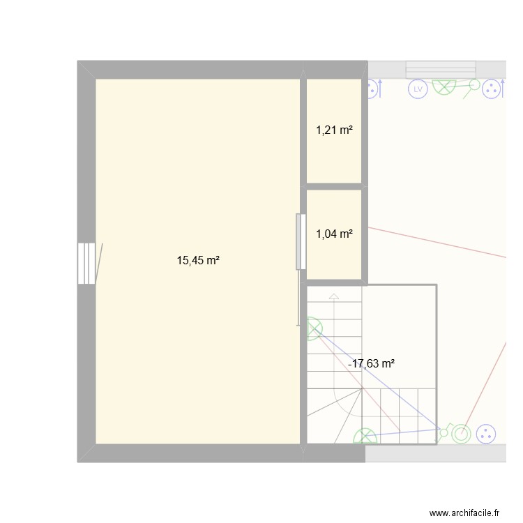 FEDY Chalet. Plan de 8 pièces et 73 m2