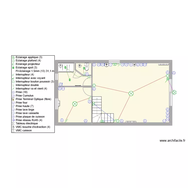 FEDY Chalet. Plan de 