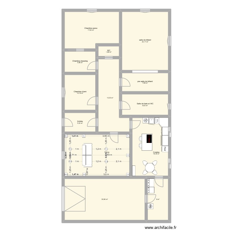 maison. Plan de 0 pièce et 0 m2