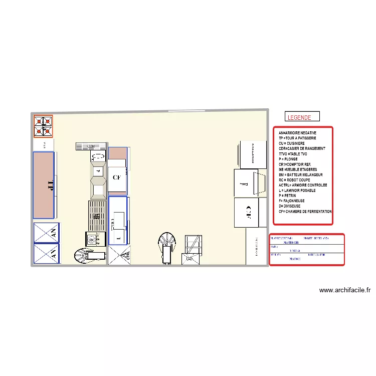 PLAN HOTEL ANZA1. Plan de 1  et 37 m²