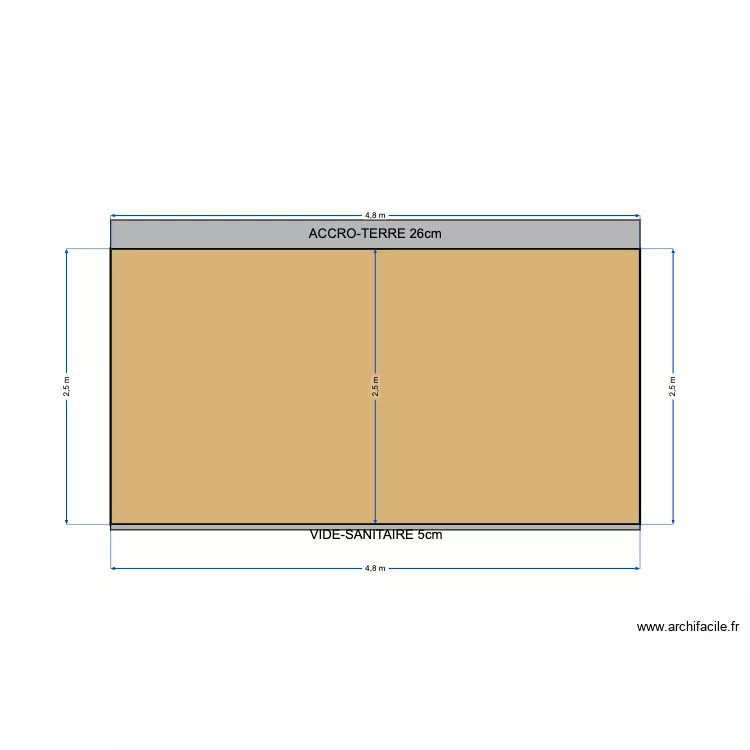 FACADE SUD CASTILLION. Plan de FACADE SUD CASTILLION. Plan de