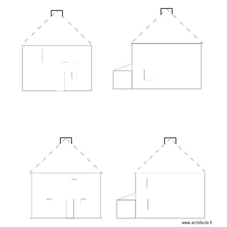 facade est ouest. Plan de 0 pièce et 0 m2