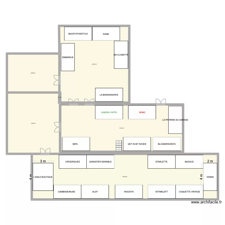 Curnonsky. Plan de 6 Pièces et 490 m²