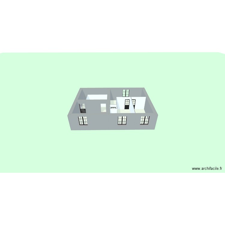 Loyes 1er étage 21 04 2025. Plan de 6 pièces et 83 m2