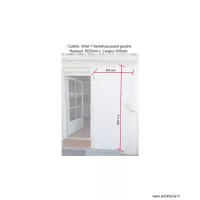 Cuisine - Volet 1 vantail poussant gauche