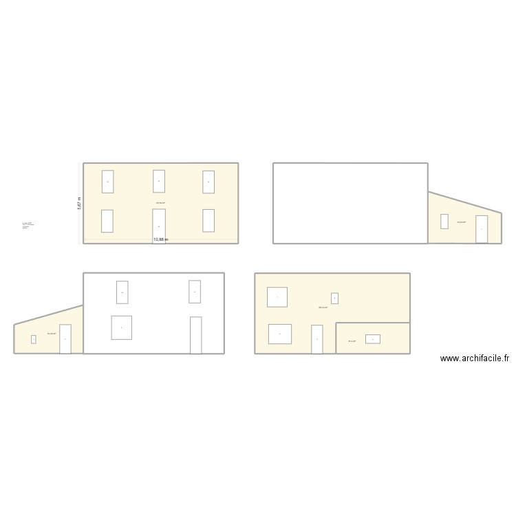 miotto. Plan de 5 pièces et 151 m2