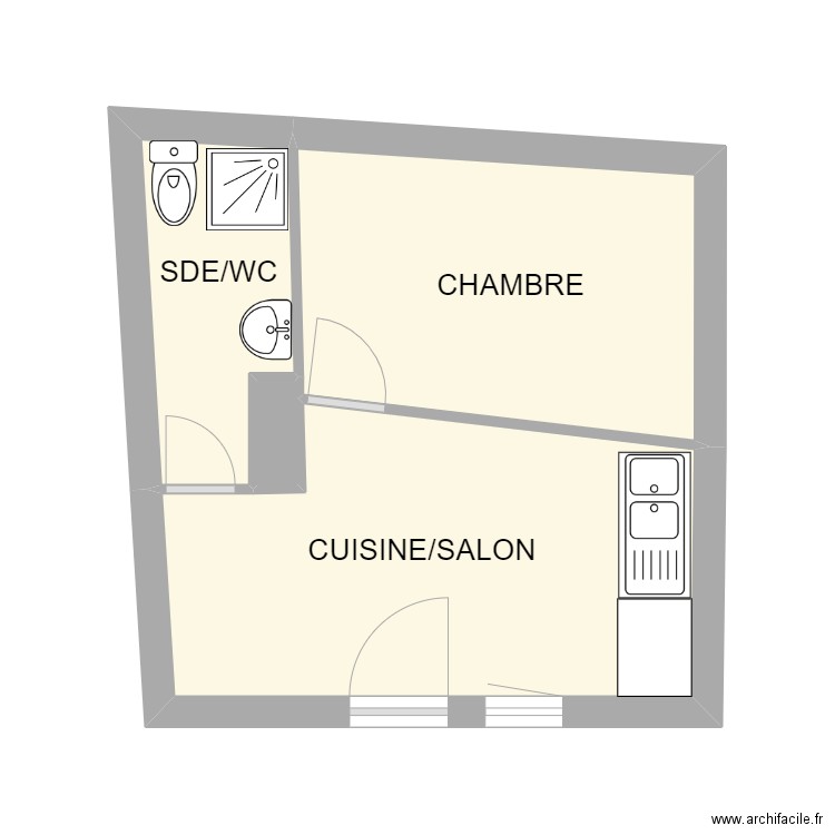 JASMIN 4 RDC DROIT. Plan de 0 pièce et 0 m2